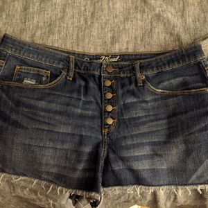 Denim shorts